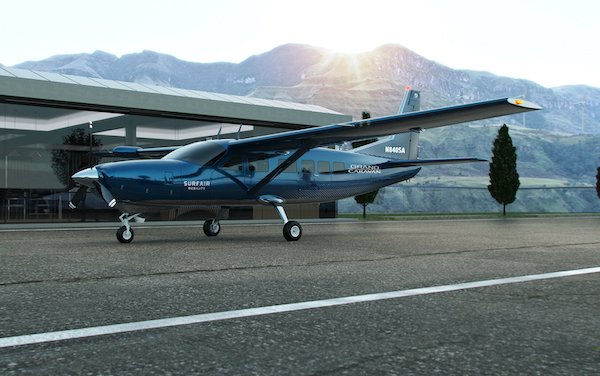 Accelerating electrified commercial travel - Surf Air Mobility orders up to 150 Cessna Grand Caravan EX 