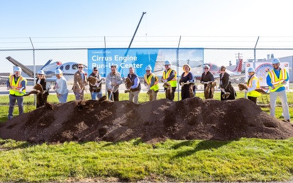Cirrus breaks ground on new engine run-up facility